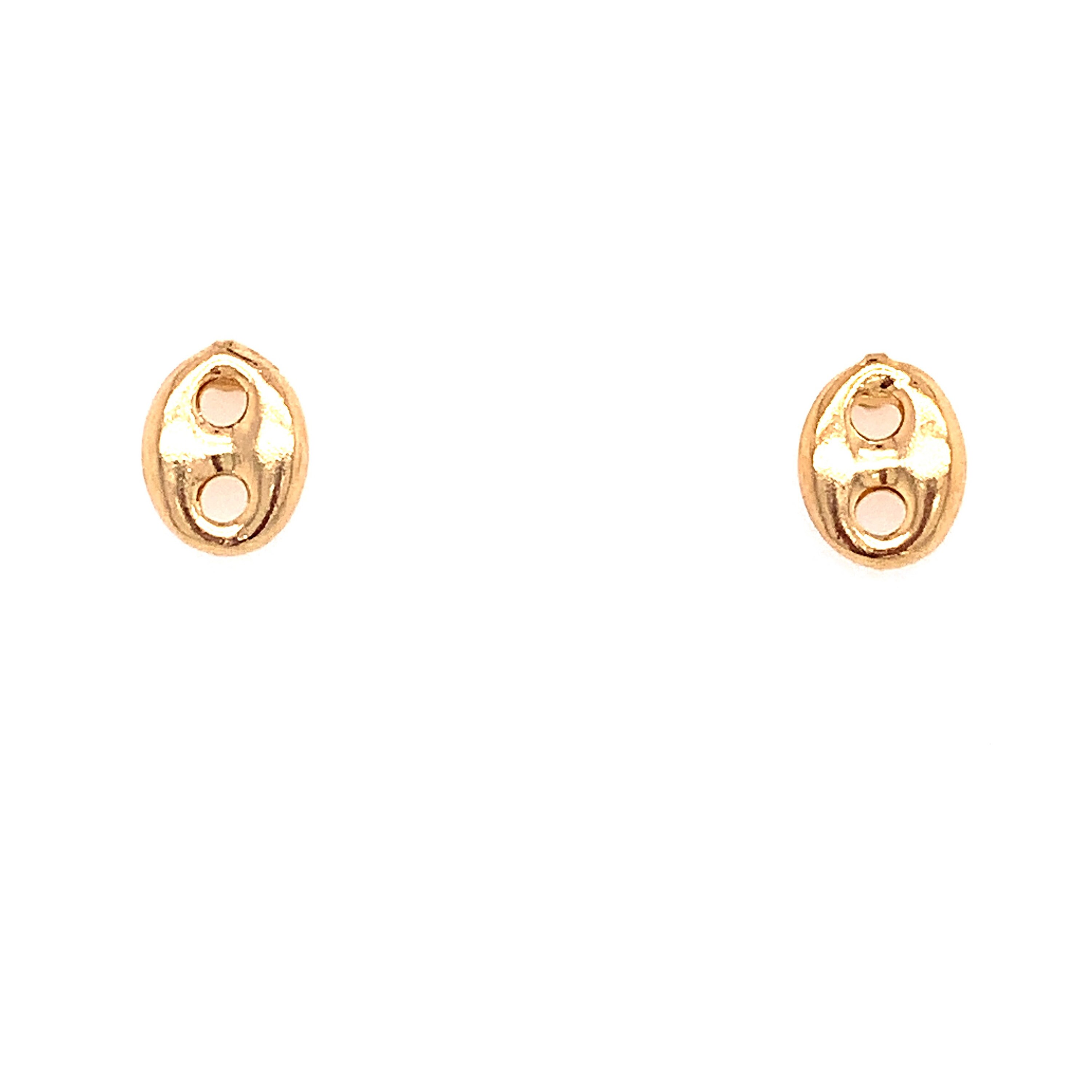 18K Gold Filled Gucci Link Stud Earrings for herSmall Button Etsy