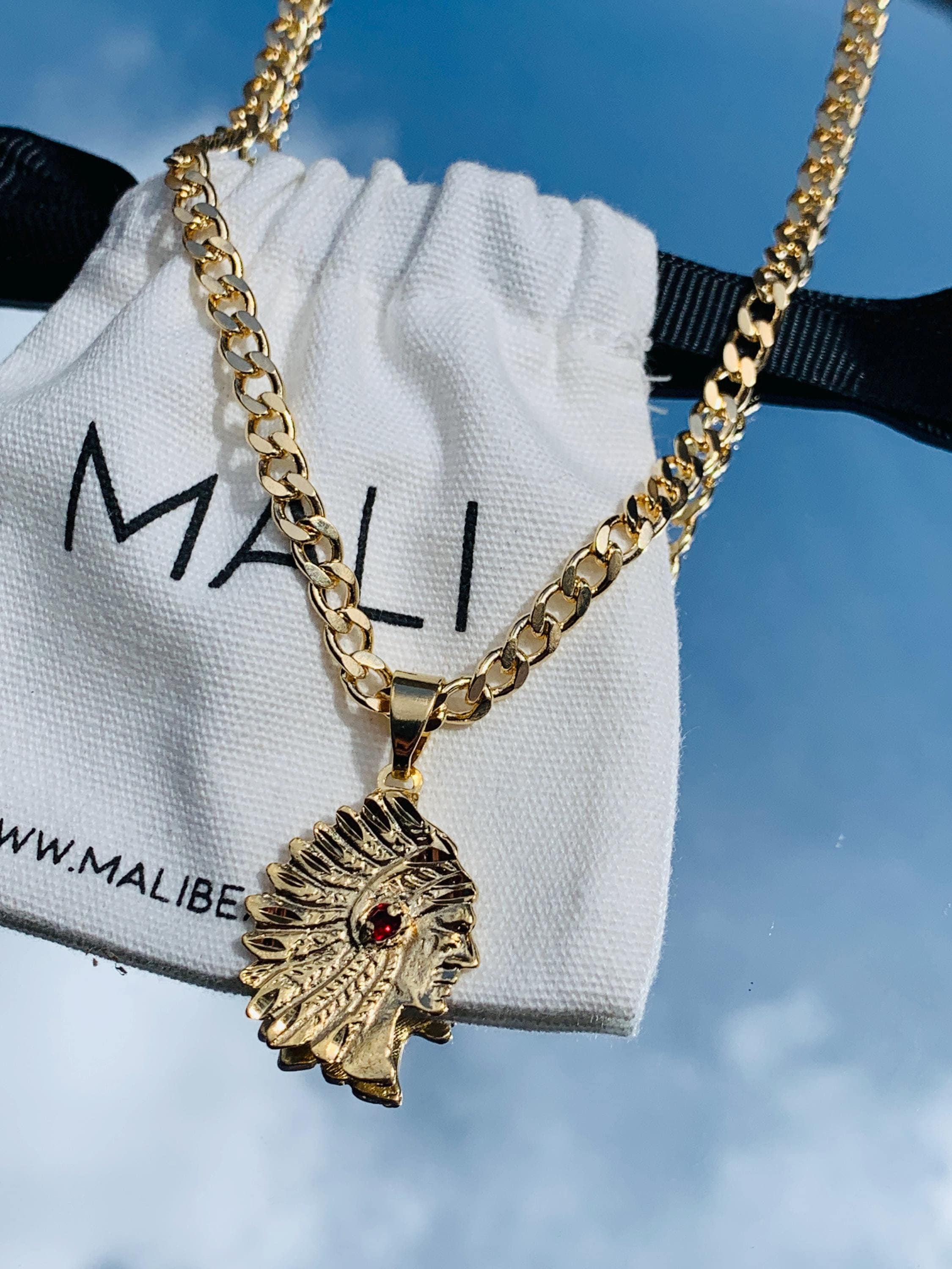 PikaLF Collana con ciondolo di bufalo con catena da 17,7 pollici, collana con ciondolo capo indiano in onore della collana di monete in lega americana occidentale