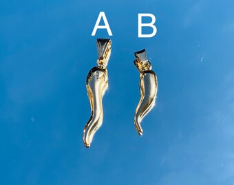 Dreamtimes Italiaanse hoornketting voor vrouwen en mannen, roestvrij