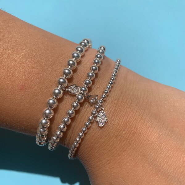 Stack Charm Bracelet Etsy