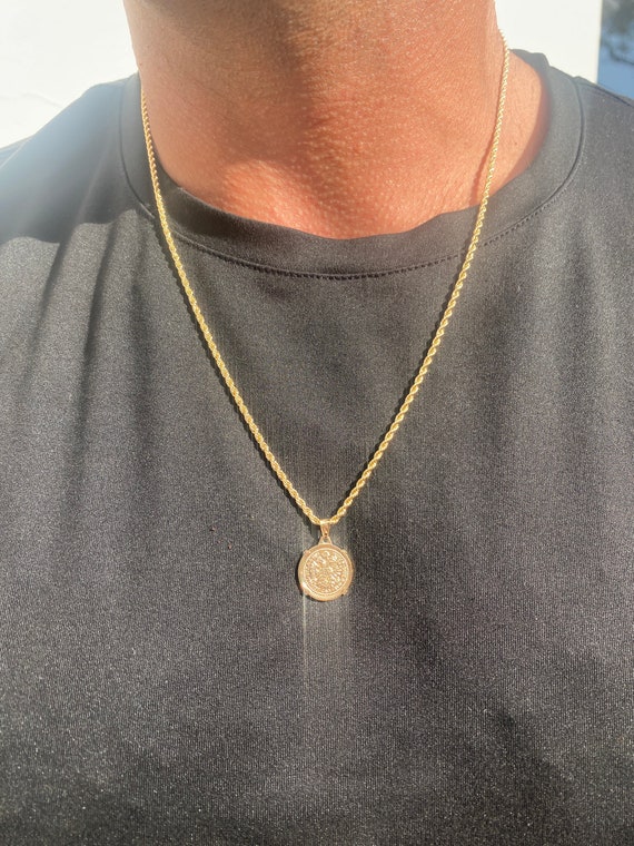 Pisces Gold Zodiac Coin Necklace