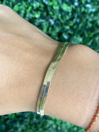 Dochais 5 Pezzi Set Bracciali Donna Oro - Placcato 14K - Acciaio Inossidabile - Regolabili (Serpente, Figaro, Cuba)