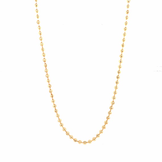 18K Gold Filled Military Ball Chainnon 