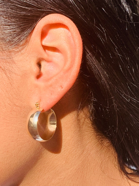 女性用イヤリング トレンディファッション 18K ゴールド ジルコンイヤリング 幾何学的個性 長方形イヤリング 銅 宝石なし。　並行輸入品 : 女性用トレンディなイヤリング。レディースフープ