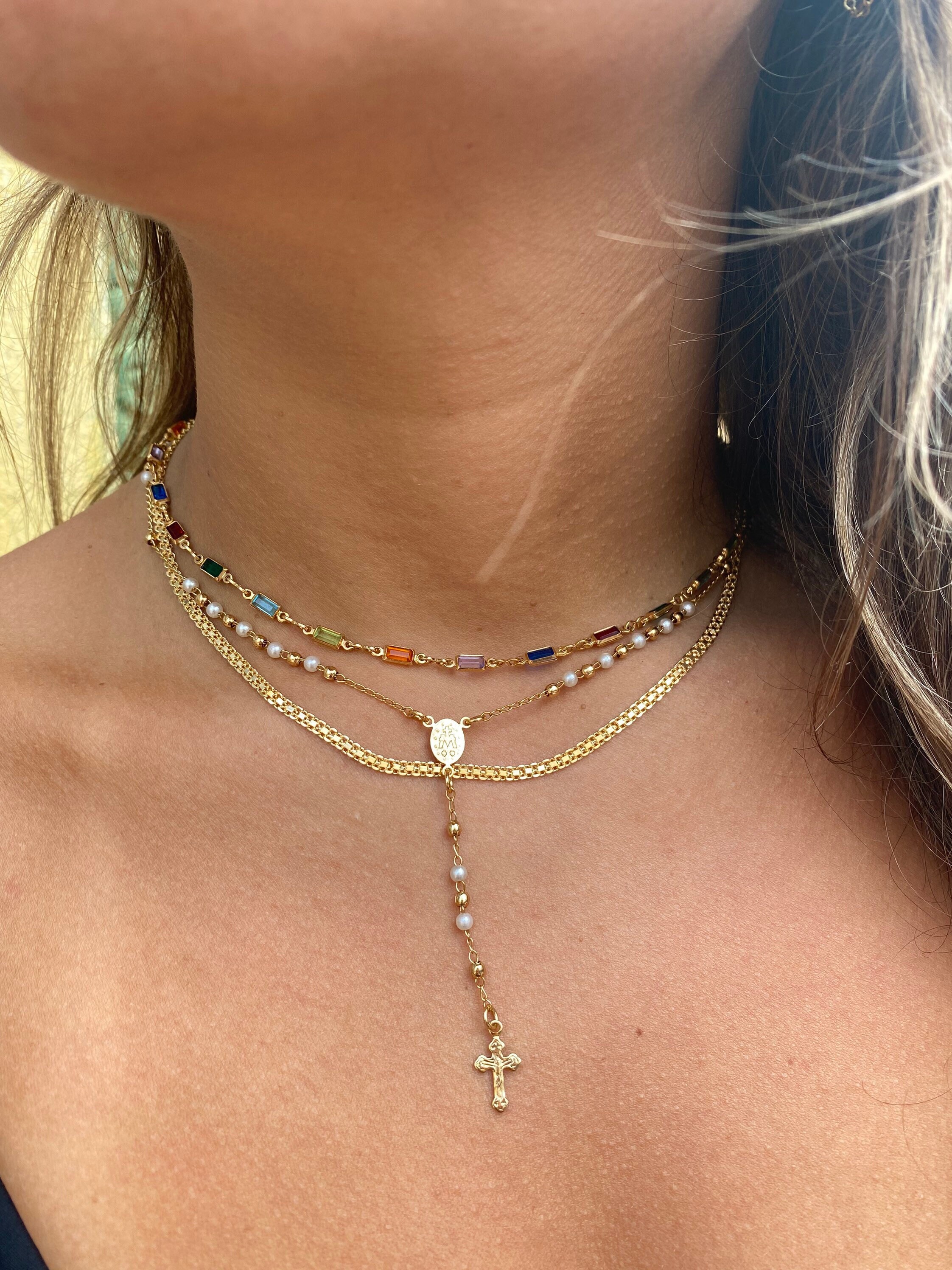 18K GF Mesh Necklacenon Tarnish Thin 