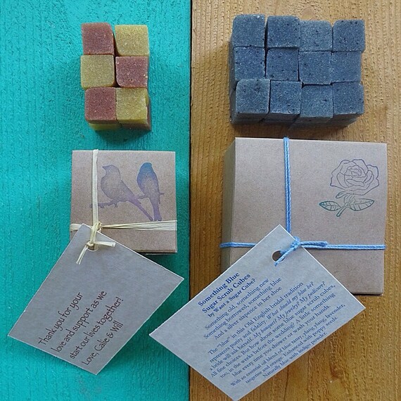 Items similar to Party Favors Essential Sugar Scrub Cubes on Etsy