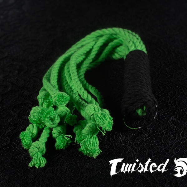 Mini Twisted Cotton Rope Flogger -  No U.S. or Canada Import fees!