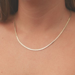 Dainty Gold necklace layered everyday necklace gold chain necklace simple 24k gold plated jewelry. image 1
