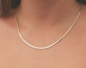 Dainty Gold necklace layered everyday necklace gold chain necklace simple 24k gold plated jewelry.