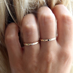 Gold Band Ring, Dainty Gold Ring, Gold Stacking Ring, Thin Gold Band Ring, Minimal Ring, Gold Stackable Rings, Silver Ring, Delicate jewelry