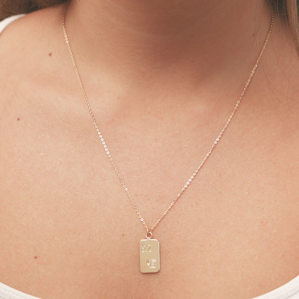 Vertical Gold Bar Necklace Dainty Small Layering Necklace Etsy
