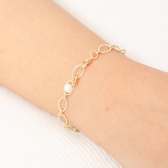 Delicate Gold Bracelet Dainty Chain Bracelet Layered Bracelet Etsy