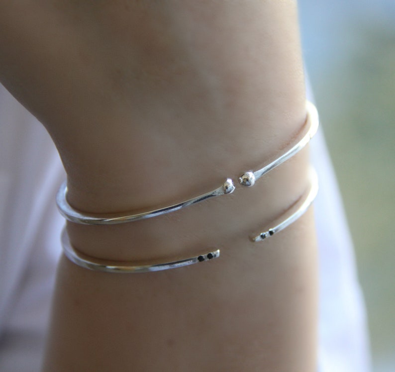 Dainty Bracelet Open Cuff Bracelet Bangle BraceletDelicate Etsy