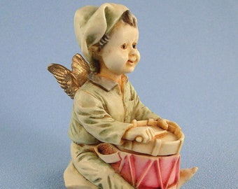Harmony Kingdom BON BON Boy Angel Treasure Jest, Limited Edition Angelique, Version One