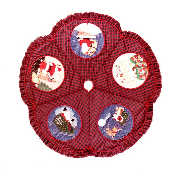Applique Christmas Tree Skirt Pattern Etsy