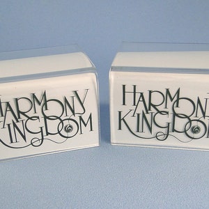 Harmony Kingdom Acrylic Risers Set of 2, Rare Vintage