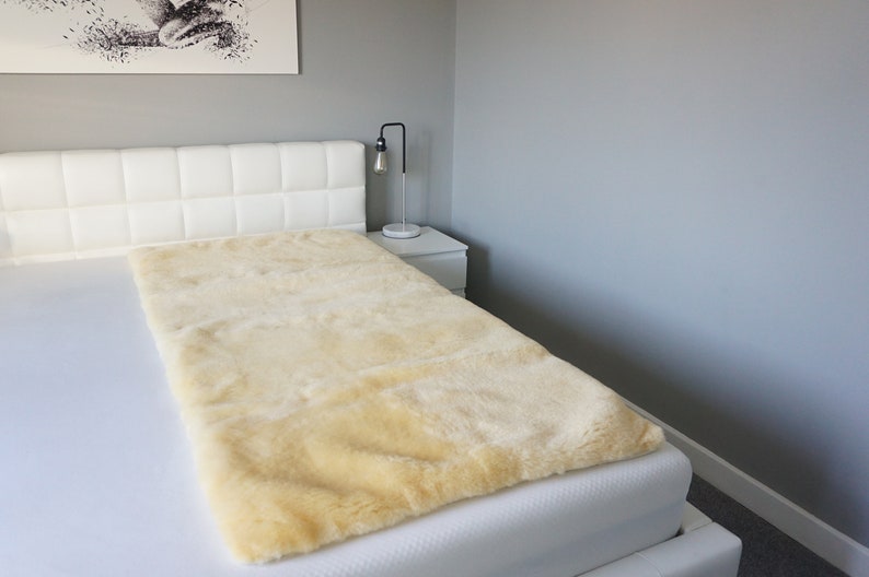 Genuine Medical Sheepskin Mattress Pad | Sheepskin Bed Mat | Sheepskin Underlay | Arthritis Pain Relief | High Quality | Super Soft Wool image 3