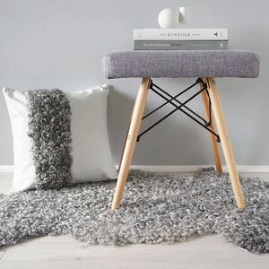 Milabert Handmade Leather Cushion Cover | Gotland Sheepskin Lining | Leather Cushion Cover | Unique Home Accessories | Leather Pillow Case