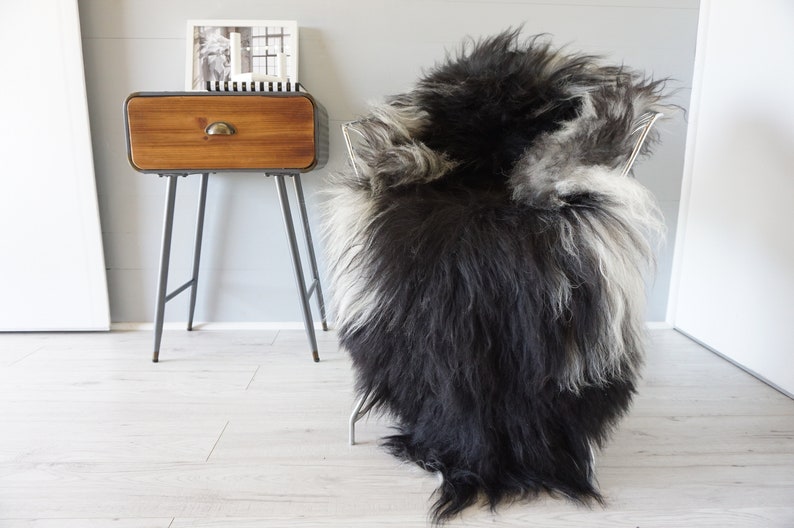Genuine Icelandic Sheepskin Rug  Sheepskin Hide  Icelandic image 1