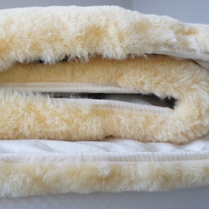 Genuine Medical Sheepskin Mattress Pad | Sheepskin Bed Mat | Sheepskin Underlay | Arthritis Pain Relief | High Quality | Super Soft Wool image 6