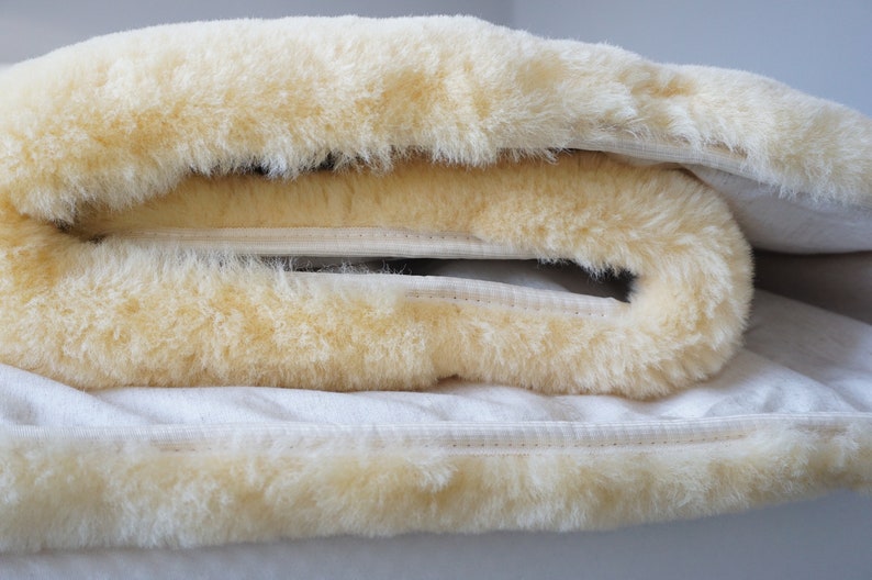 Genuine Medical Sheepskin Mattress Pad | Sheepskin Bed Mat | Sheepskin Underlay | Arthritis Pain Relief | High Quality | Super Soft Wool image 6