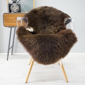 Genuine Rare Single Sheepskin Rug | Sheepskin Throw | Natural Sheepskin Rug | Real Sheepskin Rug | Sheepskin Pelt | Soft Thick Wool Rug