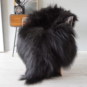 Genuine Single Icelandic Sheepskin Rug | Sheepskin Throw | Shaggy Rug | Real Sheepskin Rug | Scandinavian Sheepskin Rug | Rare Long Wool Rug