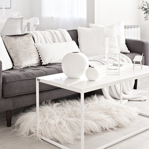 Genuine Icelandic Single Sheepskin Rug | Sheepskin Throw | Scandinavian Sheepskin | Natural Sheepskin | Real Sheepskin Rug | Long Wool Rug