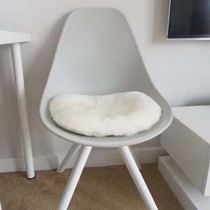 Sheepskin Chair Cushion | Dinning Chair Cover | Modern Chair Cover | Office Chair Cushion | Sheepskin Seat Pads | Housewarming Gift