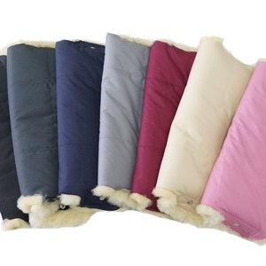 Genuine Medical Sheepskin Baby Stroller Hand Muff | Stroller Handle Cover | Sheepskin Hand Muff | Pram Hand Muff | Baby Shower Gift