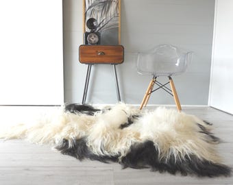 Handmade Icelandic Sheepskin Rug: Extra Soft Wool, Natural Cream