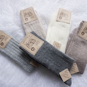 Genuine luxurious Handmade Women's Angora Wool Socks | Angora Rabbit Socks | Super Warm Winter Socks | Bed Socks | Soft Cosy Socks |