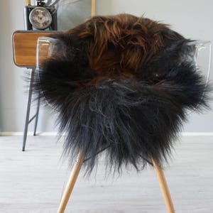 Genuine Single Icelandic Sheepskin Rug | Sheepskin Throw | Shaggy Rug | Real Sheepskin Rug | Scandinavian Sheepskin Rug | Rare Long Wool Rug
