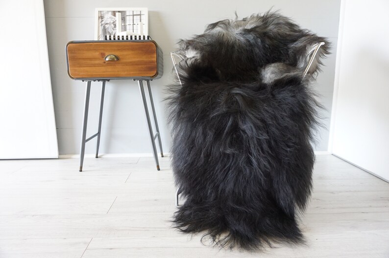 Genuine Icelandic Sheepskin Rug  Sheepskin Hide  Icelandic image 1