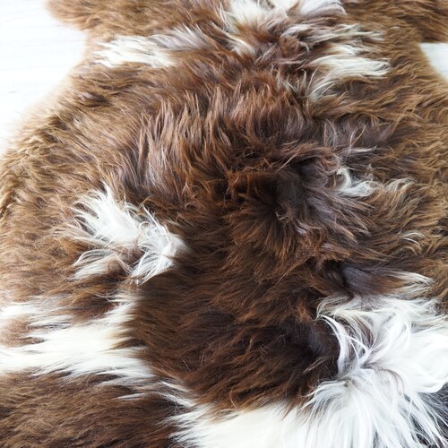 Genuine Rare Unique Ethically Sourced Single Natural Sheepskin Rug | Sheepskin Hide | Animal Hide Rug | Soft Dense Wool shops | Home Decor | SNR16