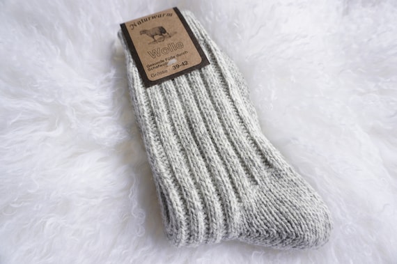 Genuine Luxurious Handmade Unisex Sheep Wool Socks Wool Slipper Socks Extra  Warm Winter Socks Bed Socks 60% Lambs Wool Knitted Socks 