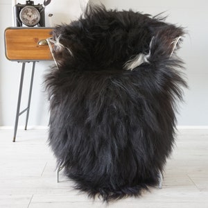Genuine Single Icelandic Sheepskin Rug | Sheepskin Throw | Shaggy Rug | Real Sheepskin Rug | Scandinavian Sheepskin Rug | Rare Long Wool Rug