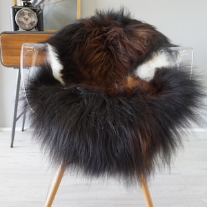 Genuine Single Icelandic Sheepskin Rug | Sheepskin Throw | Shaggy Rug | Real Sheepskin Rug | Scandinavian Sheepskin Rug | Rare Long Wool Rug