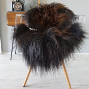 Genuine Single Icelandic Sheepskin Rug | Sheepskin Throw | Shaggy Rug | Real Sheepskin Rug | Scandinavian Sheepskin Rug | Rare Long Wool Rug