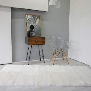Genuine Australian Rectangular Sheepskin Rug | Sheepskin Throw | Natural Sheepskin Rug | Soft Short Wool Rug | Unique Home Decor | Large Rug