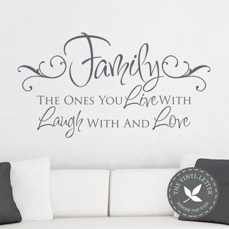 Family Live Laugh Love Vinyl Wall Home Decor Decal Sticker Etsy