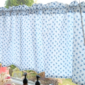 Gardine mit Blumen Maritim image 1