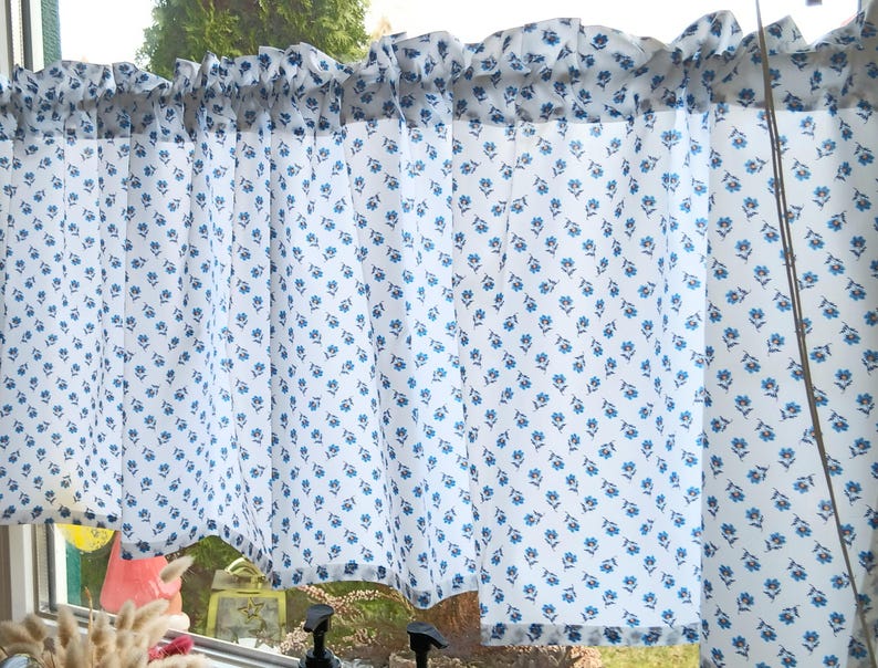 Gardine mit Blumen Maritim image 2