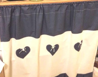 Regalverkleidung,Vorhang, Landhaus,Musterwahl, Farbwahl