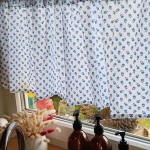 Gardine mit Blumen Maritim image 3