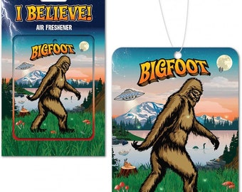 I Believe. Bigfoot air freshener Sasquatch pine scent FREE SHIPPING
