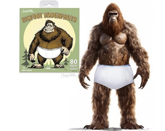 Bigfoot Underpants 80" Waist Huge Underwear Very Funny