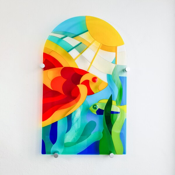 Fused Glass Art Etsy UK