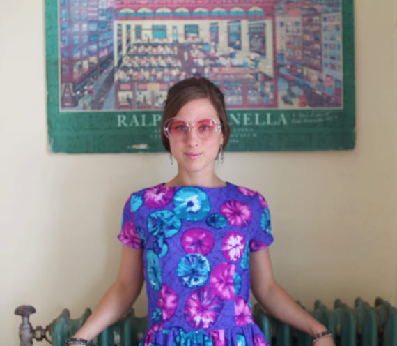 60's Psychedelic Groovy Mini Dress
