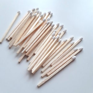 1.75&quot; White tip 500 wooden matches (aspen) for home decor, wedding favors, crafts, design, matchbox filling, colored matches, bulk